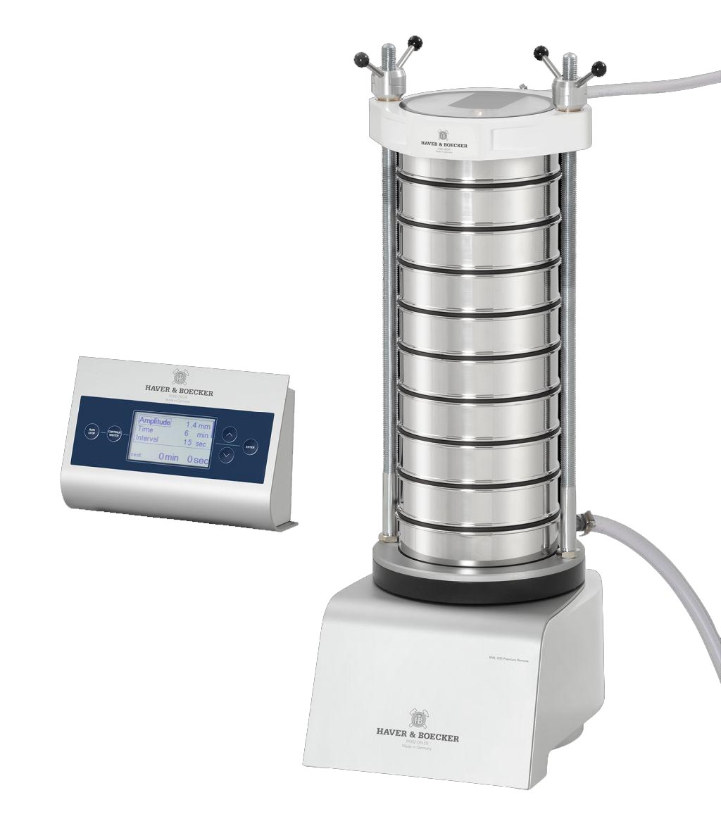 Siebmaschine EML 200 Premium Remote  mit Spannsystem Classic