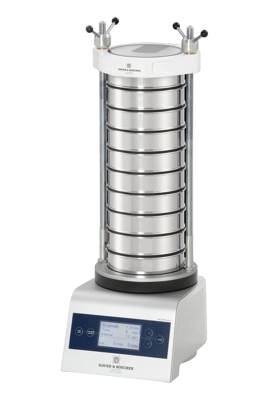 Siebmaschine EML 200 Premium mit Schnellspannsystem Twin Nut